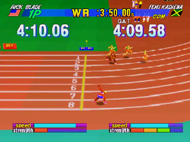 PAS DE JEU* Boite + Notice Athlete Kings Sega Saturn